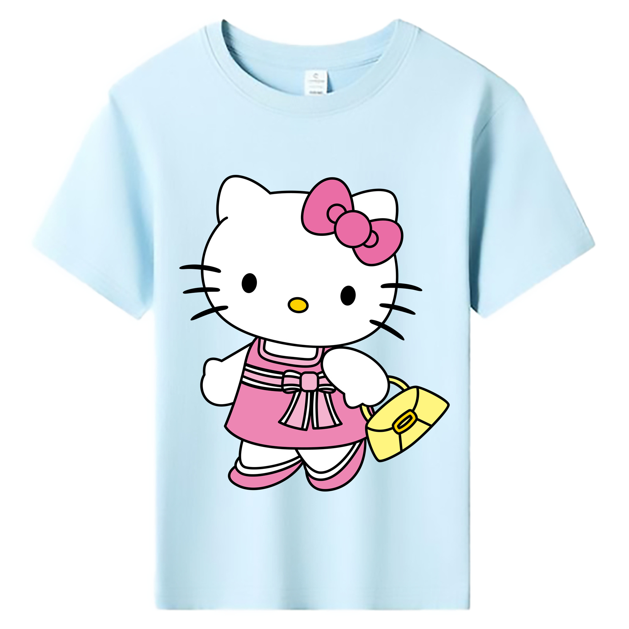 （画像用） Hello Kitty ハローキティ 綿100％キッズTシャツ（フロントプリント）